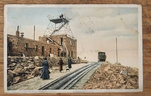 Postcard Railway Station on Pike's Peak Colorado - Picture 1 of 2
