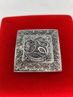 POUDRIER ANCIEN AVEC MIROIR BERBERE - Photo 1/3