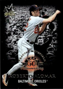 1998 Leaf Fractal Foundations GOLD STAR Roberto Alomar 1551/3250 Baltimore - Picture 1 of 2