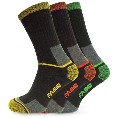 3PAIA Calze Lavoro FASSI AT WORK Calzino LUNGO maxi sneaker tg. 43/46 YFAS017F24