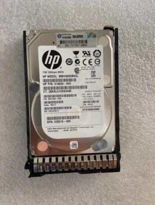 HP 1TB 2.5" SATA HDD MM1000GBKAL ST91000640NS 655710-B21 656108-001 614829-003 - Image 1 of 2