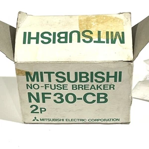 Genuine Mitsubishi No Fuse Breaker NF30-SB 3 Pole 20 Amp Breaker - Picture 1 of 3