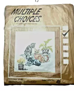 Kit Crewel 3 Gatitos Gatos Costura Múltiples Opciones 01-304 - Imagen 1 de 3