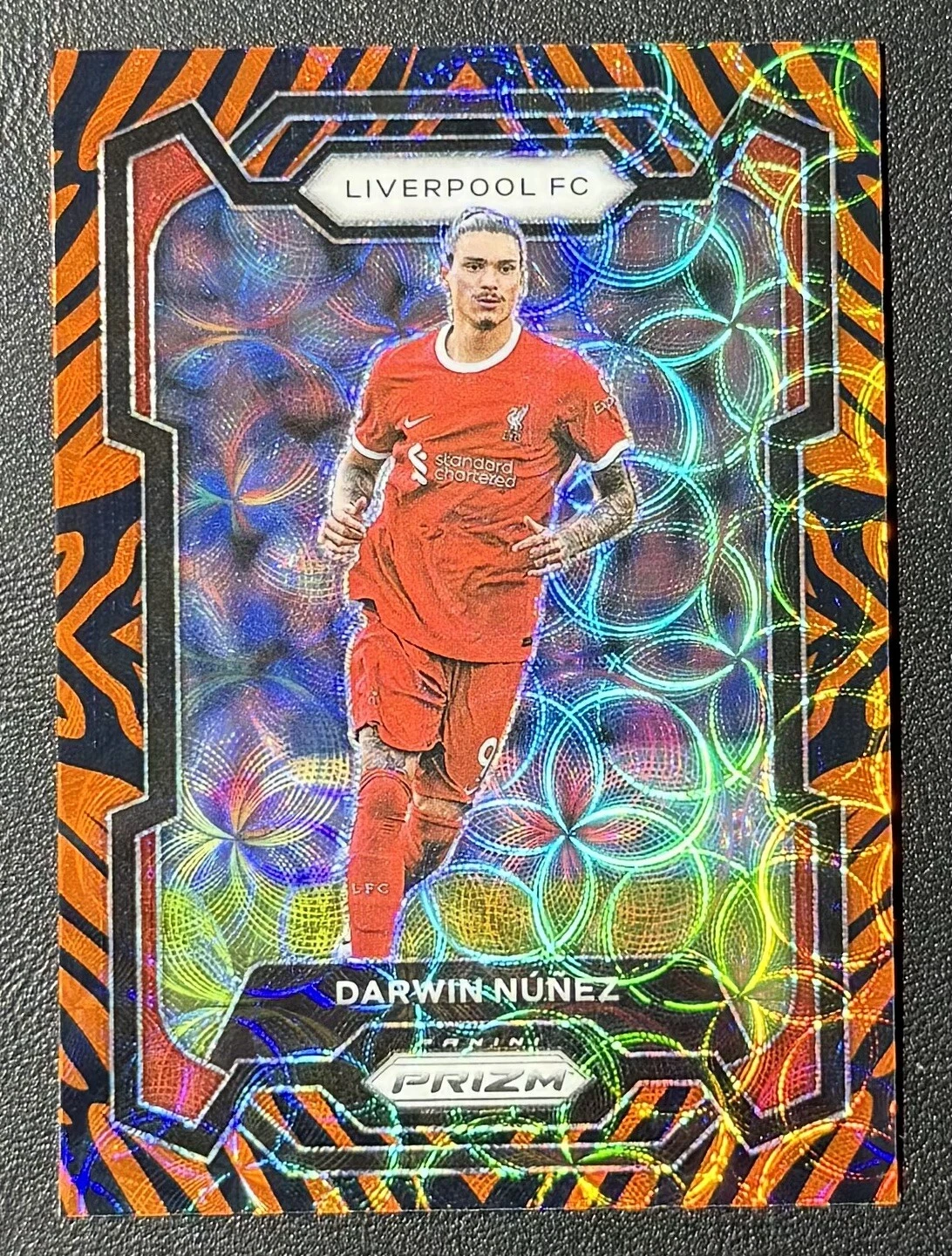 2023-24 Panini Prizm Premier League Choice Tiger Stripe Darwin Nunez Liverpool