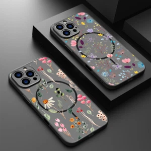 Hülle iPhone 17 16 15 14 13 12 Pro Max MagSafe Handy Schwarz Magnet Case Cover - Bild 1 von 20