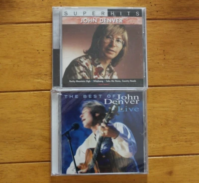 THE BEST OF JOHN DENVER LIVE & SUPER HITS LOT [NEW CD] SEALED SONY MUSIC SBM - Image 1 of 4
