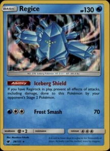 (SM04-028 PARALLEL FOIL) Regice Pokemon SM Crimson Invasion Karte # 28 - Bild 1 von 1