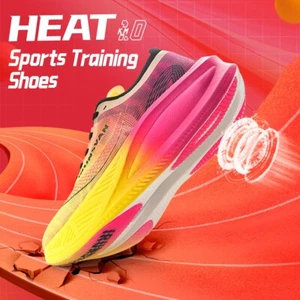 Mens Cushioned Carbon Plate Marathon Running Shoes Non Slip Lace Up Tennis Shoes - Picture 1 of 82