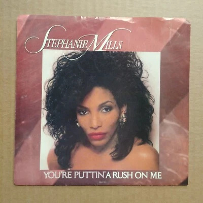 STEPHANIE MILLS You're Puttin A Rush On Me NO RECORD!! PICTURE SLEEVE ONLY 45 7" Foto 1 de 3