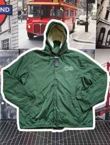 Polo Ralph Lauren Men's Nylon Coaches Jacket Hooded Snap Front Green Size Small - Picture 1 of 7