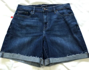 Calvin Klein Jeans Womens Repreve Shorts Sz 8 High Rise Roll Cuff Mom NWT - Picture 1 of 16