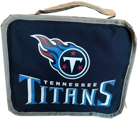 Tennessee Titans NFL Lunch Cooler Bag Insulated Lunchbox Kit 10.5" x 8.5" x 4 Cover