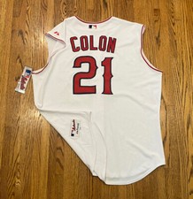 Los Angeles Anaheim Angels Bartolo Colon Majestic Authentic MLB Baseball Jersey
