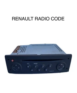 Renault Radio Code Stereo Unlock Kangoo Megane Clio Trafic Twingo Laguna Scenic - Picture 1 of 14