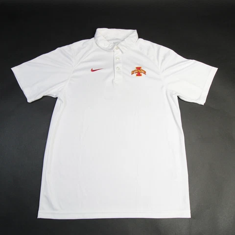 Iowa State Cyclones Nike Dri-Fit Polo Men's White Used Cover