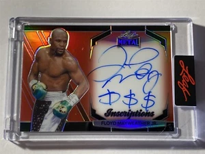 Floyd Mayweather Jr 2024 Hoja Héroes Deportivos Inscripciones "$$$" AUTO 50/100 - Imagen 1 de 2