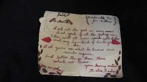 Vintage Handmade Amish Valentine c. 1930s WONDERFUL - Picture 1 of 2
