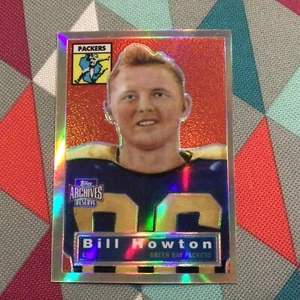 2001 Topps Archives Reserve Refractor Bill Howton #6 Packers 1956 Reprint RC - Bild 1 von 2
