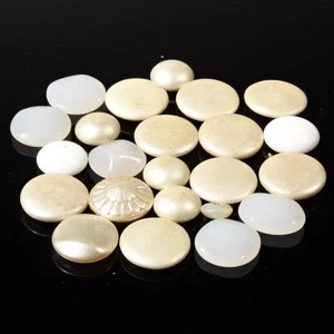 Lot (23) vintage mixed reclaimed Czech glass headpin beads button elements - Picture 1 of 2