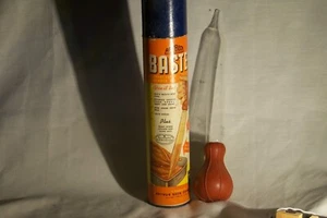 VTG 1946 ArtBeck Baster Pyrex Glass USA 40s Advertising EXC COND Metal FREE SHIP - Picture 1 of 3