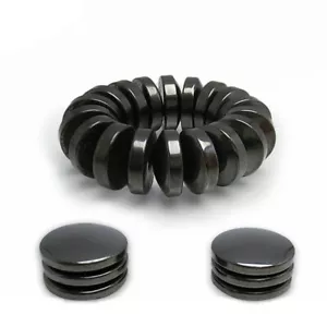 20pcs Black Round Magnets Dia 6~12mm x 2~5mm Rare Neodymium Craft Magnet - Picture 1 of 17