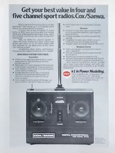 Cox Sanwa Radio System Print Ad Ephemera Wall Art Decor 8044/8054 Series - Picture 1 of 1