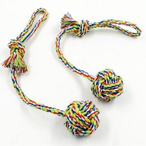 Dog Toys Pet Products Rope Knot Ball Dog Teeth Cleaning Hand Drawn Pet Supplies
