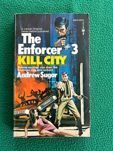 THE ENFORCER #3 KILL CITY by Andrew Sugar, 1973 Lancer paperback Men's Adventure - Picture 1 of 11