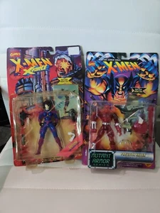 ToyBiz 1996 X-Men Mutant Armor/X-FORCE Professor Xavier/Domino SET(2) New MARVEL - Picture 1 of 4