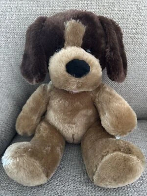 💜Build-A-Bear Workshop BAB Retired 2013 Sitting Caramel Brown & Tan Puppy Dog - Image 1 of 4