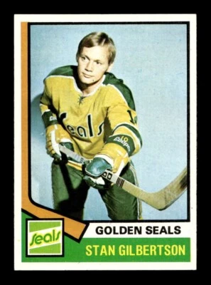1974 75 Topps #223 Stan Gilbertson Golden Seals NEAR MINT *1e - Image 1 of 2