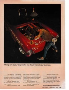 1969 GM Mechanic Print-Ad/ 1957 Corvette Gasser-Sam Gianino-The Executioner - Picture 1 of 1