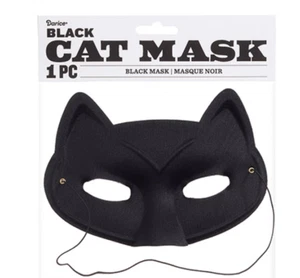 Darice Cat Eye Mask Costume Accessories, 7 X 6 Inches, Black - Picture 1 of 2