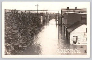 Postcard RPPC Cumberland Maryland Flood Oct 15 1942 North Mechanic Street - Picture 1 of 2