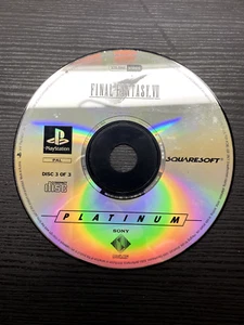 Final Fantasy VII 3/3 7 Loose PAL Sony PlayStation 1 SOLO CD - Bild 1 von 2