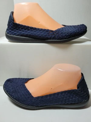 Steven By Steve Madden Azul Oscuro/Azul Marino Tejido Elástico Planos Talla 9 Foto 1 de 4