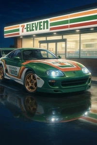 Hot Wheels Silver Series Seven Eleven Toyota Supra Exclusive 7/11 case of 10 - Picture 1 of 4
