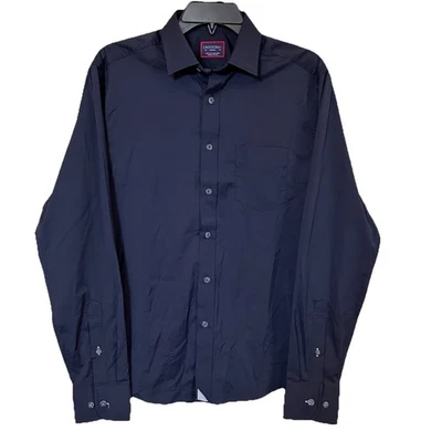 UNTUCKIT Shirt Mens Small BLACK Performance Stretch Nylon Gironde Regular Fit - Image 1 of 4