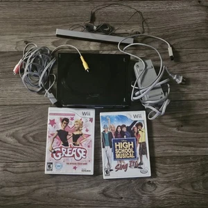 Nintendo Wii Konsole Schwarz Bundle mit 2 Spielen - Bild 1 von 5