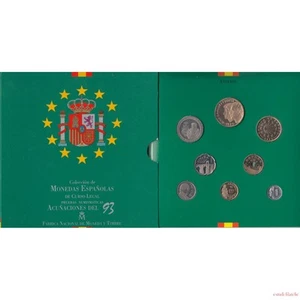 ESPAÑA Colección Monedas Españolas curso legal pruebas numismaticas 1993 Cartera - Imagen 1 de 1