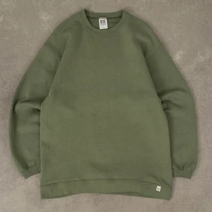 Russell Athletic Vintage 90s Blank Graphic Sweatshirt L Women's Sage Green - Picture 1 of 6