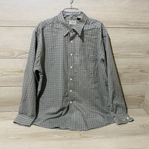 L.L. Bean Green Blue Tartan Plaid Men XL Regular Fit Long Sleeve Flannel Shirt - Picture 1 of 7