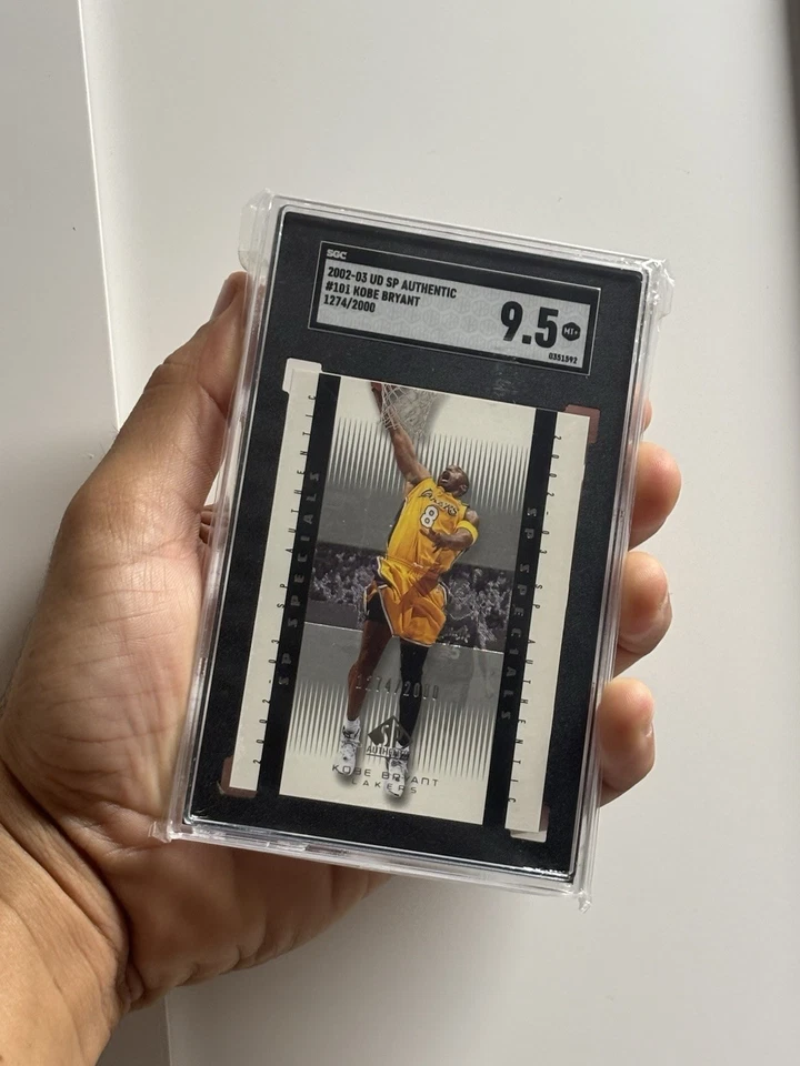 2002 SP Authentic #101 Kobe Bryant 1274/2000 SGC 9.5 - Image 1 of 2