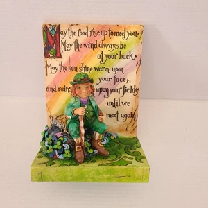 Jim Shore Heartwood Creek An Irish Blessing Statue Leprechaun 2008 - Picture 1 of 3