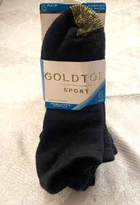Gold Toe Sport 6 Paar unsichtbare Damensocken Größe 6-9 schwarz 4343 - Bild 1 von 4