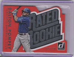 2015 Donruss Rated Rookies Die Cut Silver #10 Dalton Pompey 015/750 - Bild 1 von 2