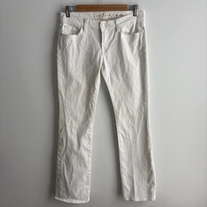 7 for All Mankind Jeans Damen 28 Bootcut Weiß Denim Flare Low Rise 28x33 - Bild 1 von 9