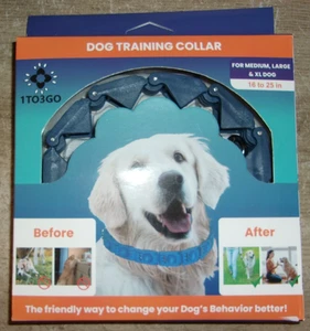 Hundetraining Halsband mit 4 zusätzlichen Gliedern für mittlere, große und X-Large Hunde (blau) - Bild 1 von 6