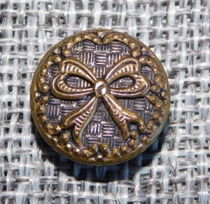 Antike Vintage Knopf Schleife Tapete Hintergrund Aprx: 9/16" #1227-D - Bild 1 von 5