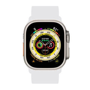 Apple Watch (Ultra) Titan 49 mm GPS + Cellular - Titanium, Ocean Armband: Bla... - Bild 1 von 1